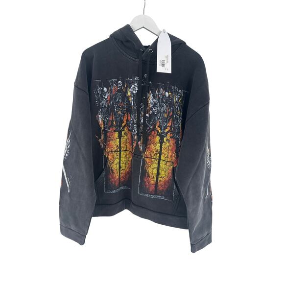 Who Decides War Black Ember Chapel Hooded Pullover Size XL - Picture 4 of 12